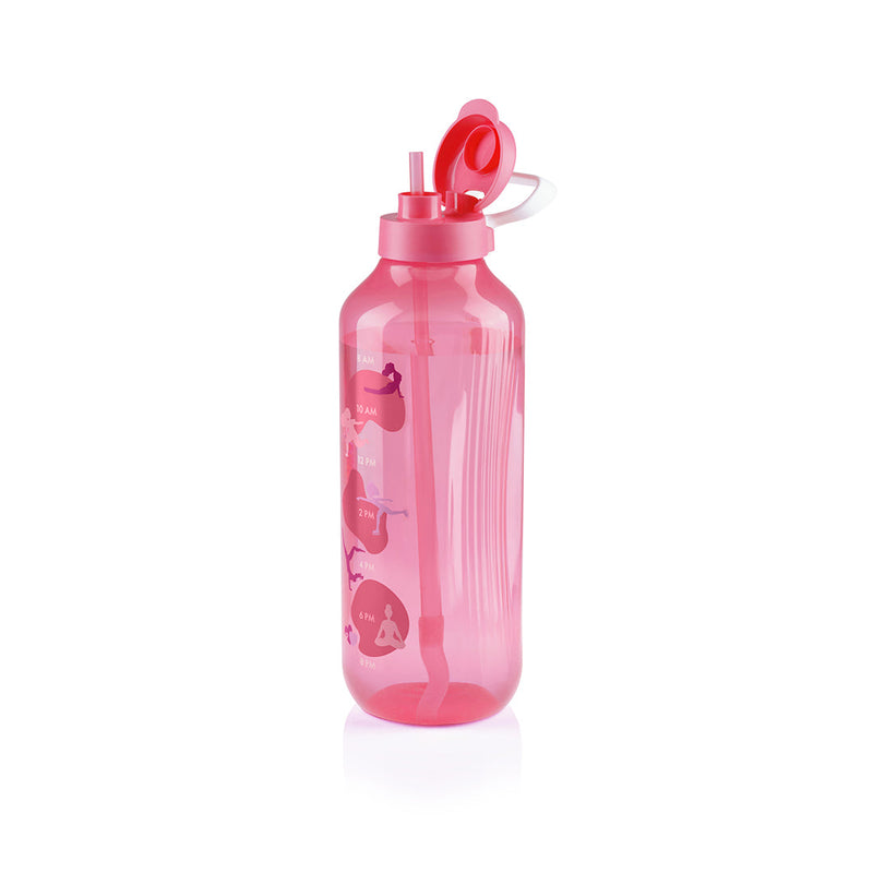 AquaVibe (1) 2L with handle & straw - Pink October