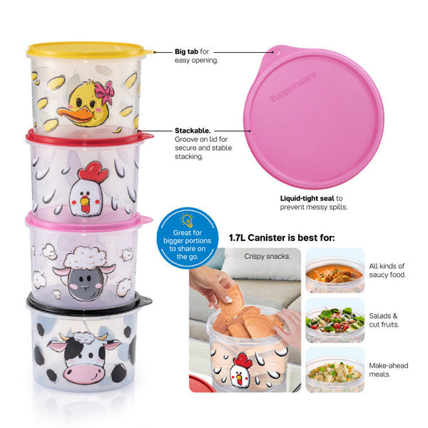 Fab Farm Canister Set (4) 1.7L